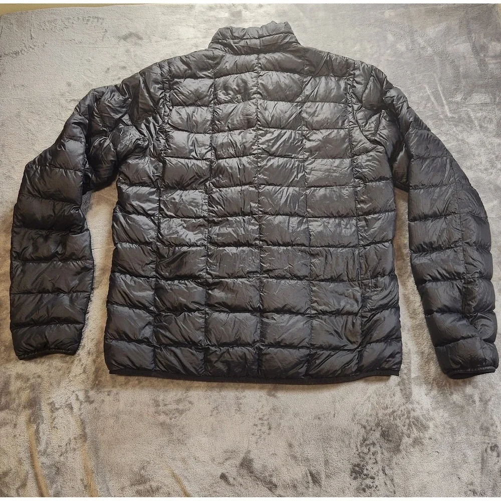 REI Co-Op Jacket Mens Large Tall Black Down Montball EX Light Quilted Packable